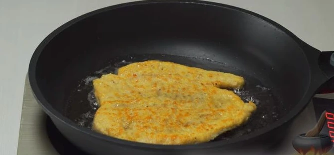 Chicken Schnitzel (in Bread Crumbs) step 4