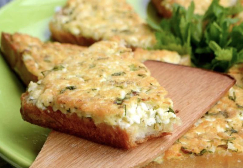 Hot Sandwiches with Feta Cheese and Green Onions (in a Pan) step 9
