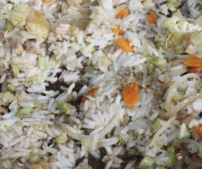 Rice with Cauliflower and Minced Meat step 6