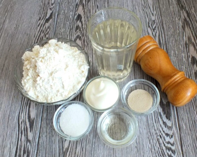 Bread with Mayonnaise step 1