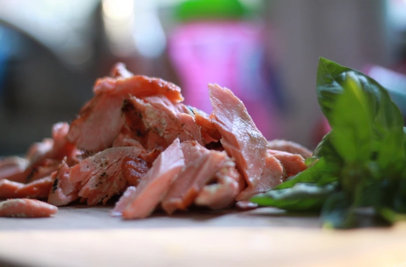 Fettuccine with Salmon in a Creamy Sauce step 9