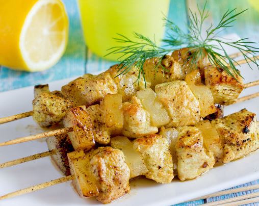 Quick Chicken Kebab With Pineapple step 6
