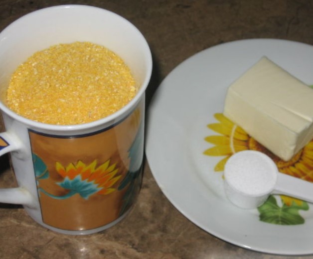 Polenta With Feta Cheese step 1