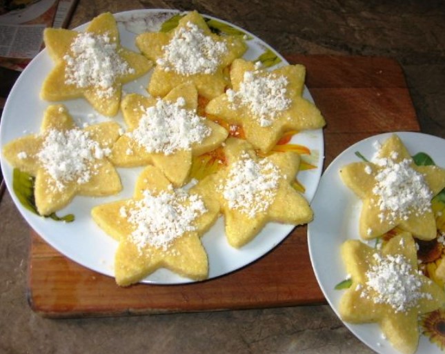 Polenta With Feta Cheese step 5