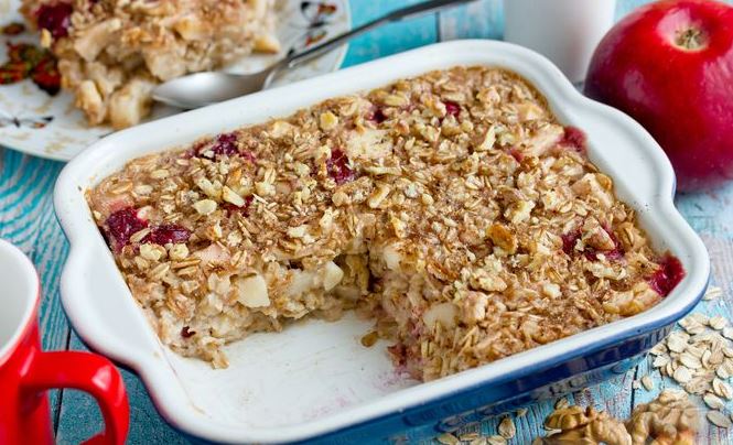 Oatmeal Casserole with Apple, Cherry and Walnuts step 8