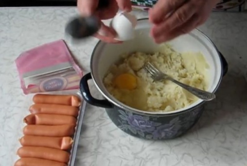 Potato Patties with Sausage step 1