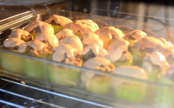 Zucchini Stuffed with Mushrooms and Rice step 12