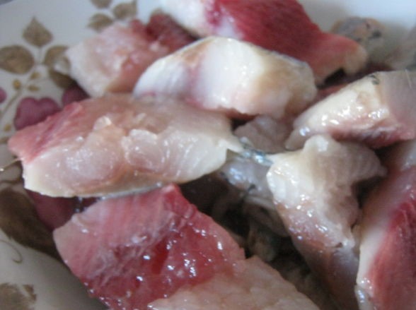 Herring Forshmak in New Year’s Decoration step 1