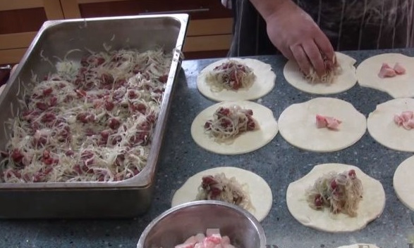 Samsa Made from Lamb Meat, Onions, and Fat Tail Fat step 10