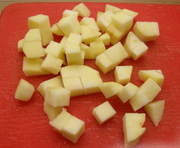 Apple Salad with Walnuts step 1