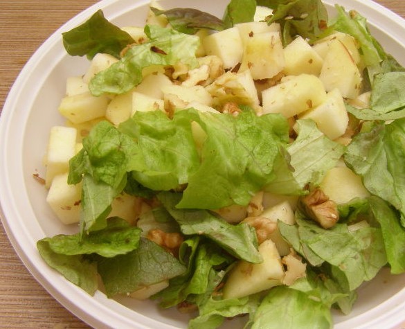 Apple Salad with Walnuts step 4