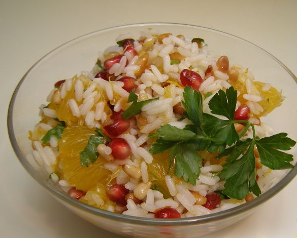 Rice Salad with Oranges and Pine Nuts step 9