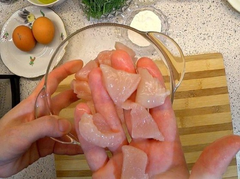 Marinaβs Muffin (Snack Muffin with Chicken) step 1