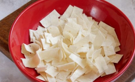 Lavash Pancakes with Tomatoes, Cheese and Herbs step 1