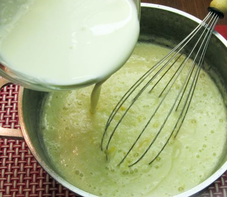 Milk “Soup” with Bananas and Orange Zest step 11