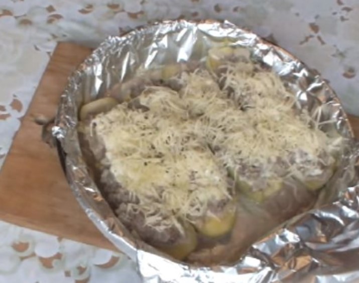 Zucchini Baked with Minced Meat and Cheese step 10