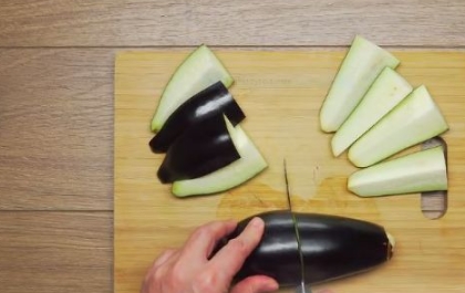 Steamed Eggplant, Korean step 2