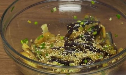 Steamed Eggplant, Korean step 6