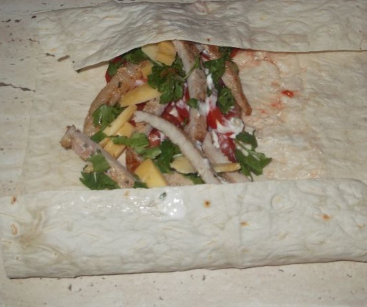 Shawarma Sandwich step 11