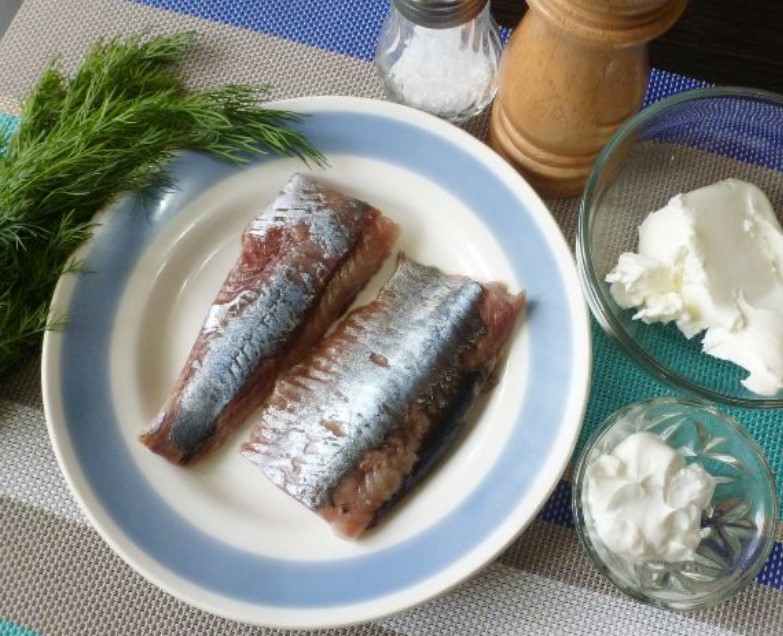 Chopped Forshmak with Curd Cheese step 1