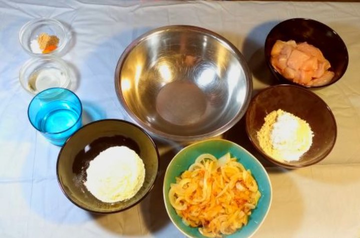 Chicken Breast Stuffed Onion Appetizer step 1
