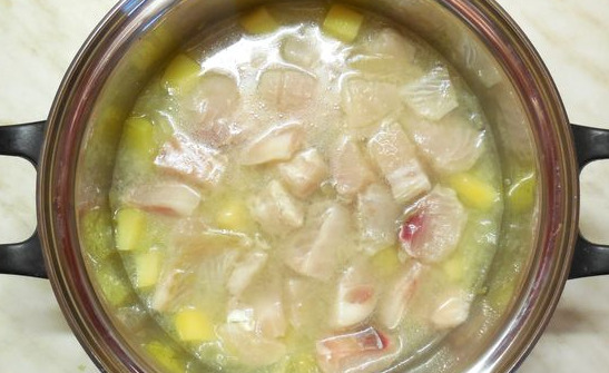 Milk Soup with Fish step 6