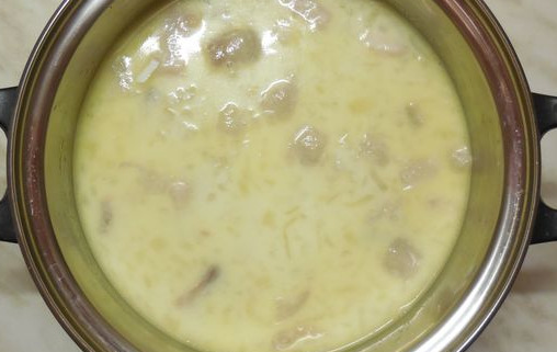 Milk Soup with Fish step 9