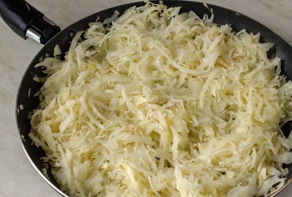 Stewed Cabbage with Chicken and Mushrooms step 3