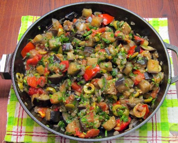 Eggplant Stewed with Tomatoes and Olives step 17