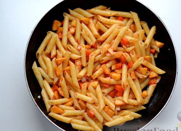 Pasta with Carrots, Onions, and Apples step 12