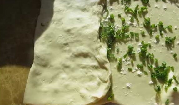Chinese Puff Pastry with Green Onions step 7