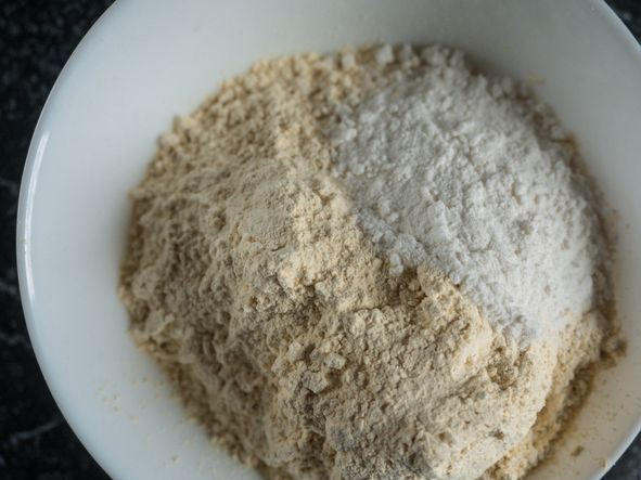 Snack Muffins on Kefir, from Pea Flour step 5