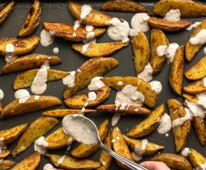 Oven Baked Potato Wedges step 5
