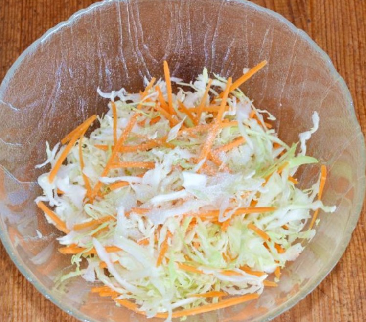 Cabbage Salad Dressing with Carrots step 6