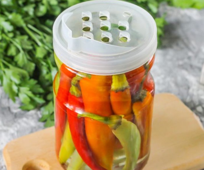Pickled hot Peppers step 6