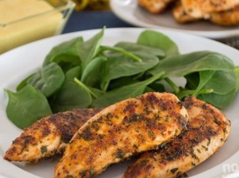 Chicken Fillet with Spices in a Pan
