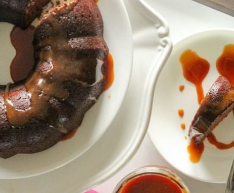 Gingerbread Cake with Salted Caramel