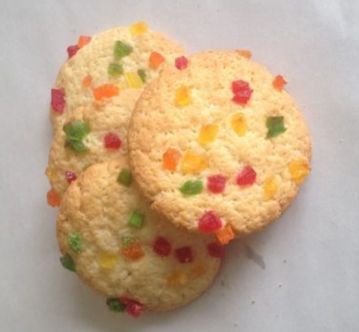Candied Cottage Cheese Cookies