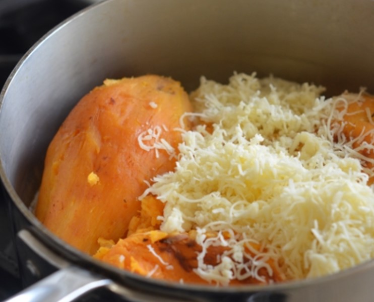 Sweet Potato Puree with Cheese step 4