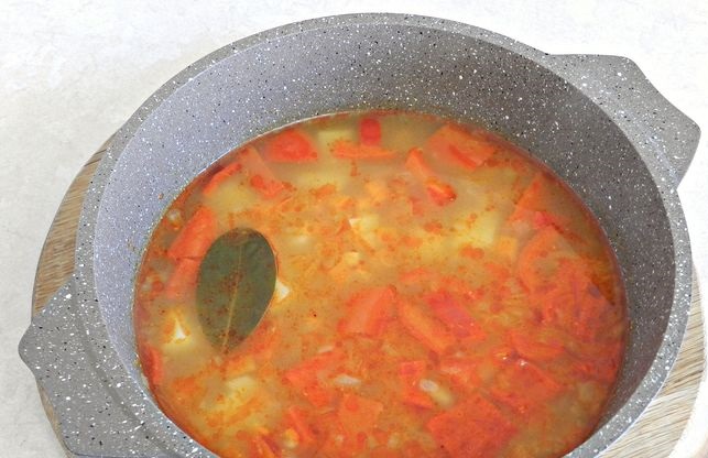 Stew Soup with Meatballs, Rice and Vegetables step 10