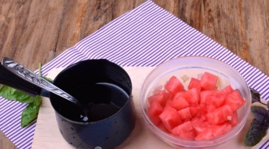 Bruschetta with Watermelon and Feta Cheese step 2