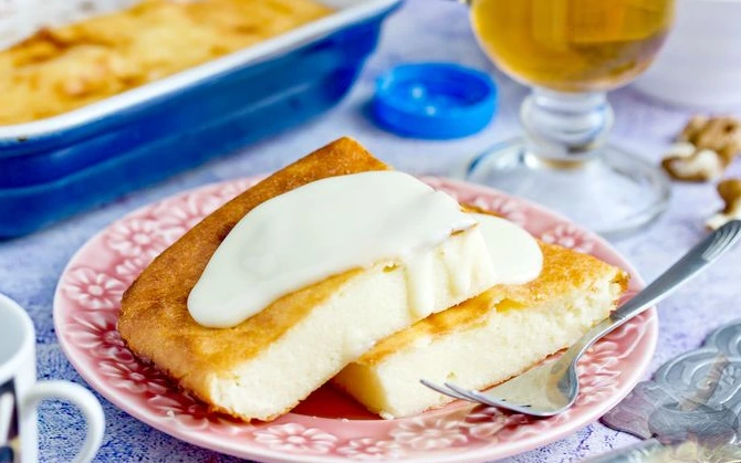 Curd Casserole with Semolina step 6