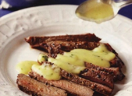 Beef with Egg Butter (Béarne) Sauce