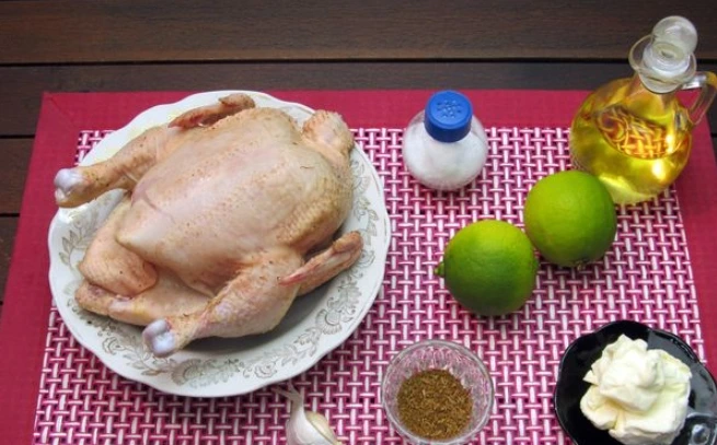 Chicken Tobacco (Tapaka) With Lime step 1