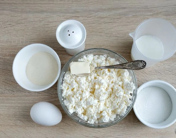 Curd Casserole with Semolina step 1
