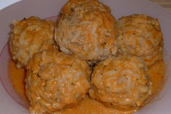 Homemade Meatballs with Rice (in the oven) step 4