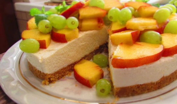 Unbaked Curd Cheesecake