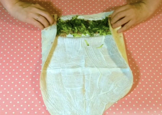 Lavash Roll with Canned Fish and Cucumber step 5