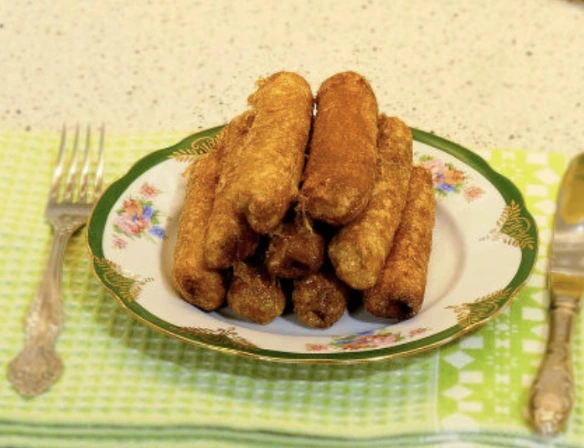 Deep-Fried Pesto Rolls