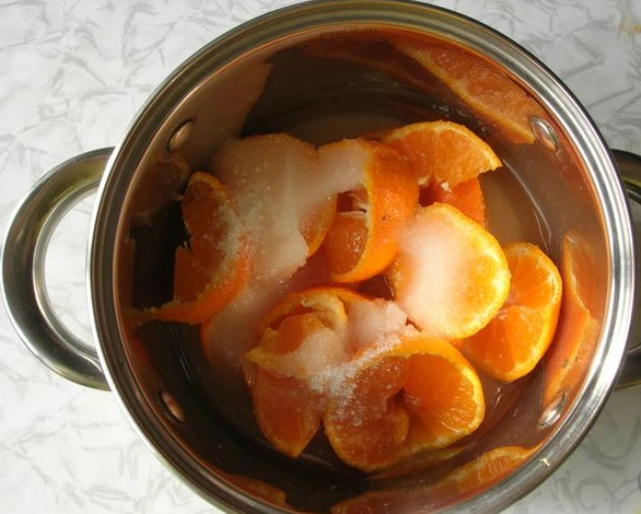 Tangerine Cheesecake step 2